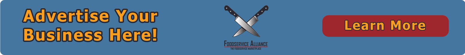 foodservice alliance top page advertising template blue bg
