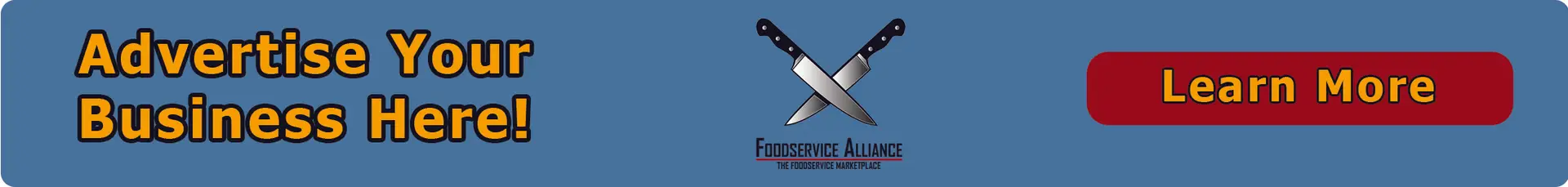 foodservice alliance top page advertising template blue bg