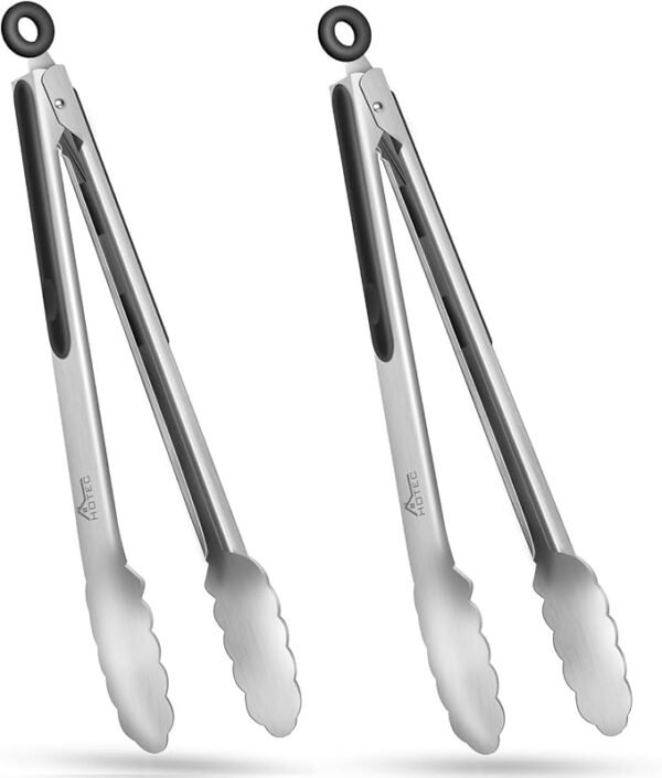 Stainless Steel Kitchen Tongs - Image 2