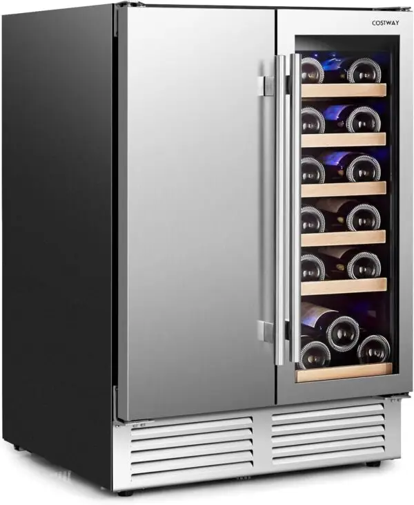 COSTWAY Wine and Beverage Refrigerator