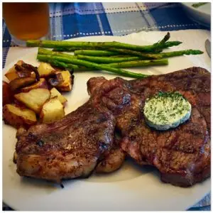 Sous Vide Ribeye with Truffle Butter